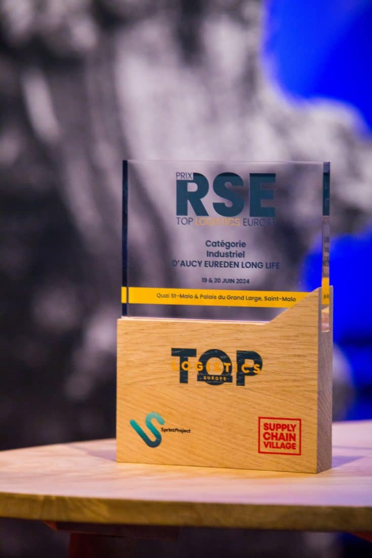 trophée RSE d'aucy france au salon top logistics - juin 2024